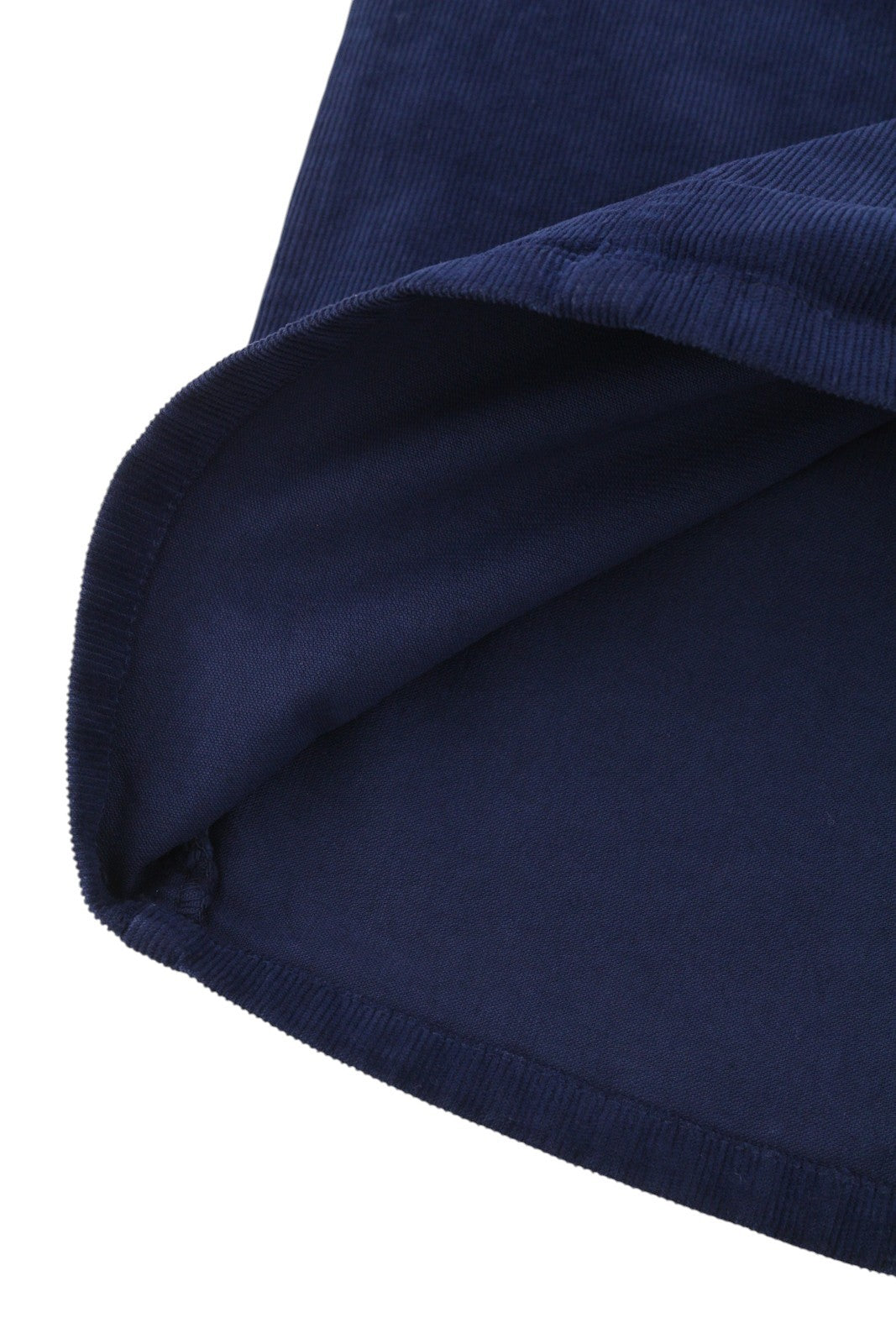 GANT Women Skirt EU36 Dark Blue Corduroy Zip Fly Pockets Pencil Knee-Length