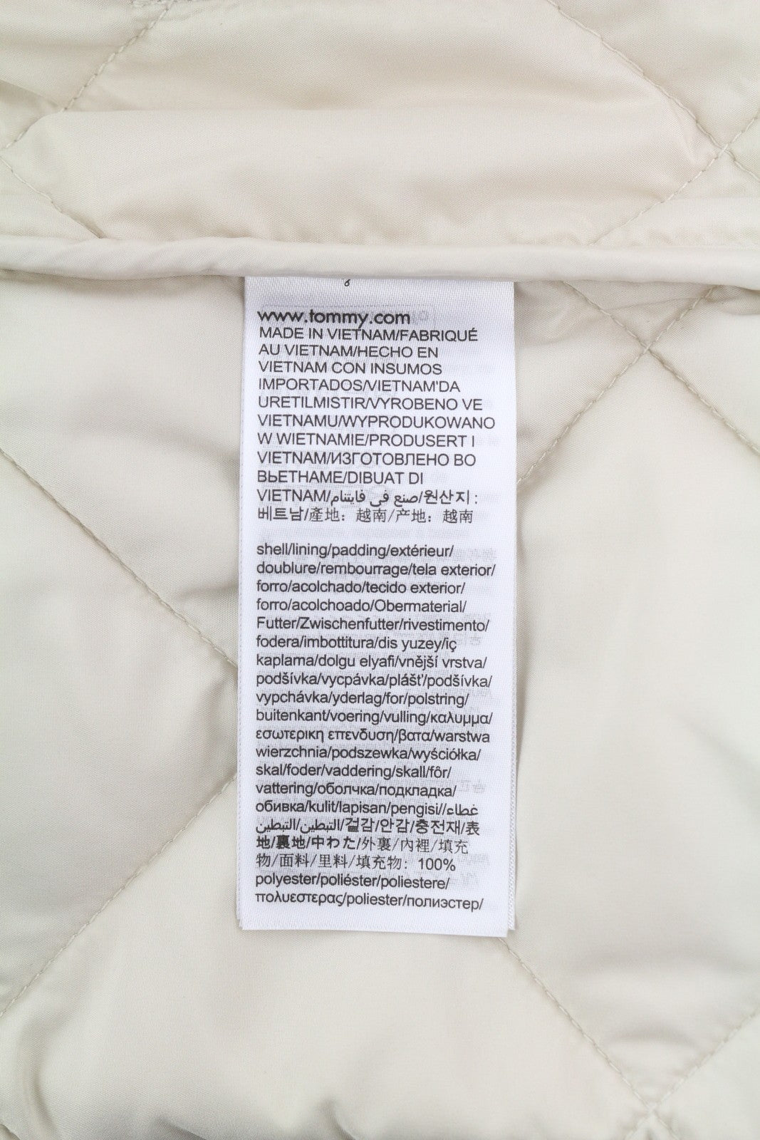 TOMMY HILFIGER Tjm Reg Entry Vest Men Waistcoat 2XL White Padded Quilted RRP€149