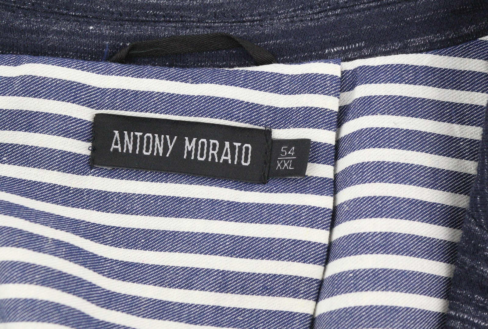 ANTONY MORATO Men Blazer 2XL Blue Super Slim Fit Half Lined Single Breasted