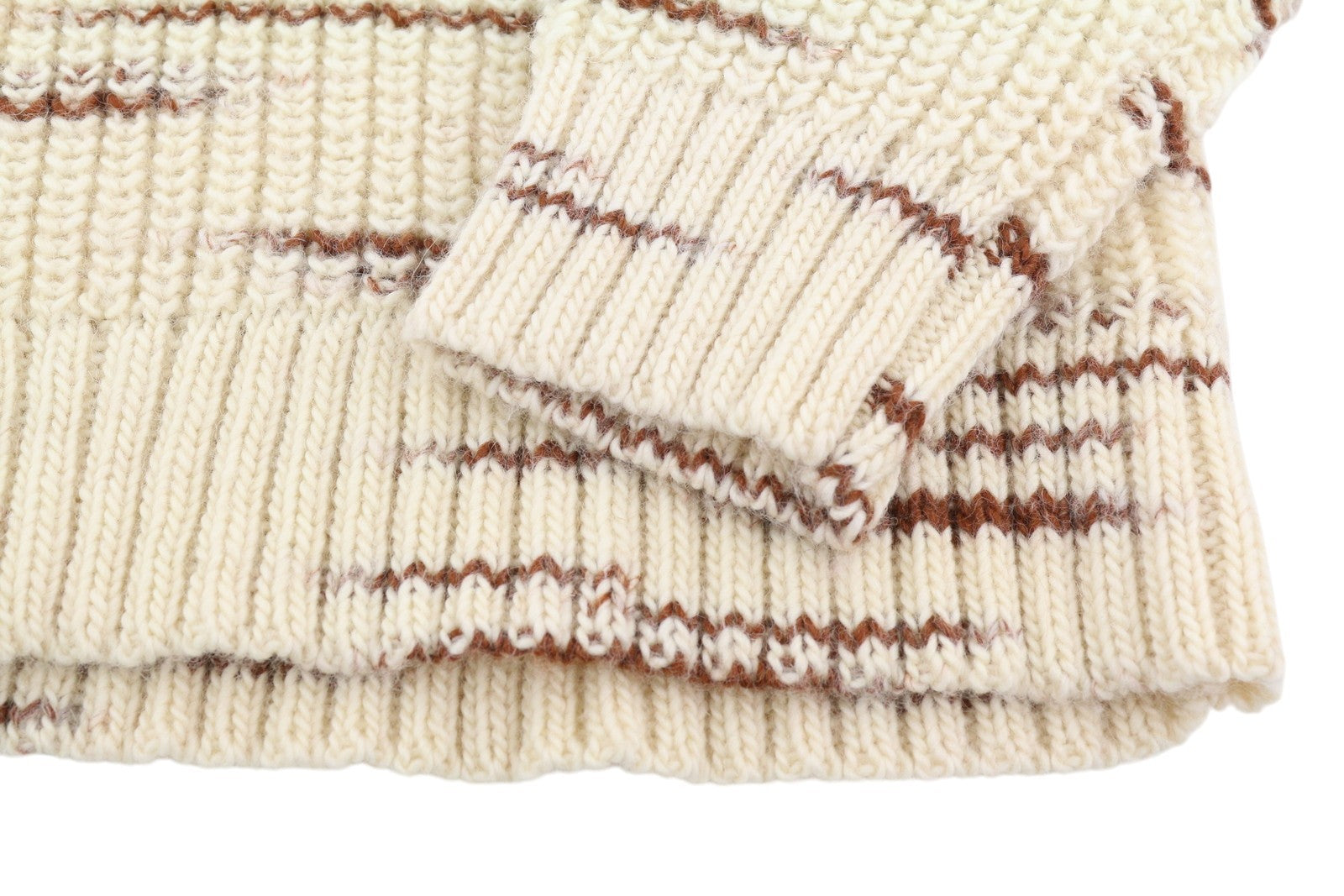 GANT Multi Color Turtle Women Jumper M Beige Wool Tight-Knit Patterned Pullover