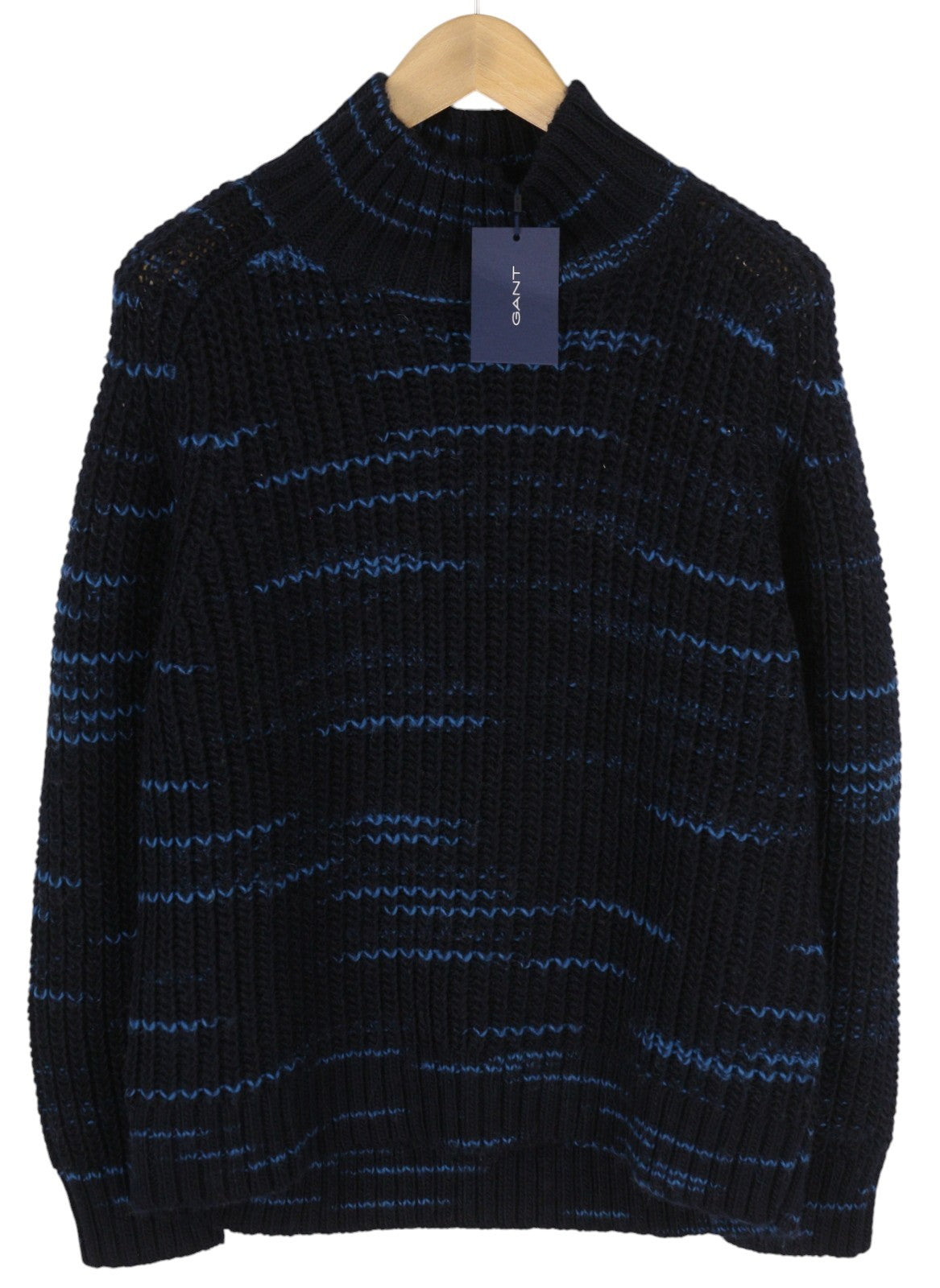 GANT Multi Color Turtle Women Jumper S Dark Blue Wool Knit Patterned Pullover