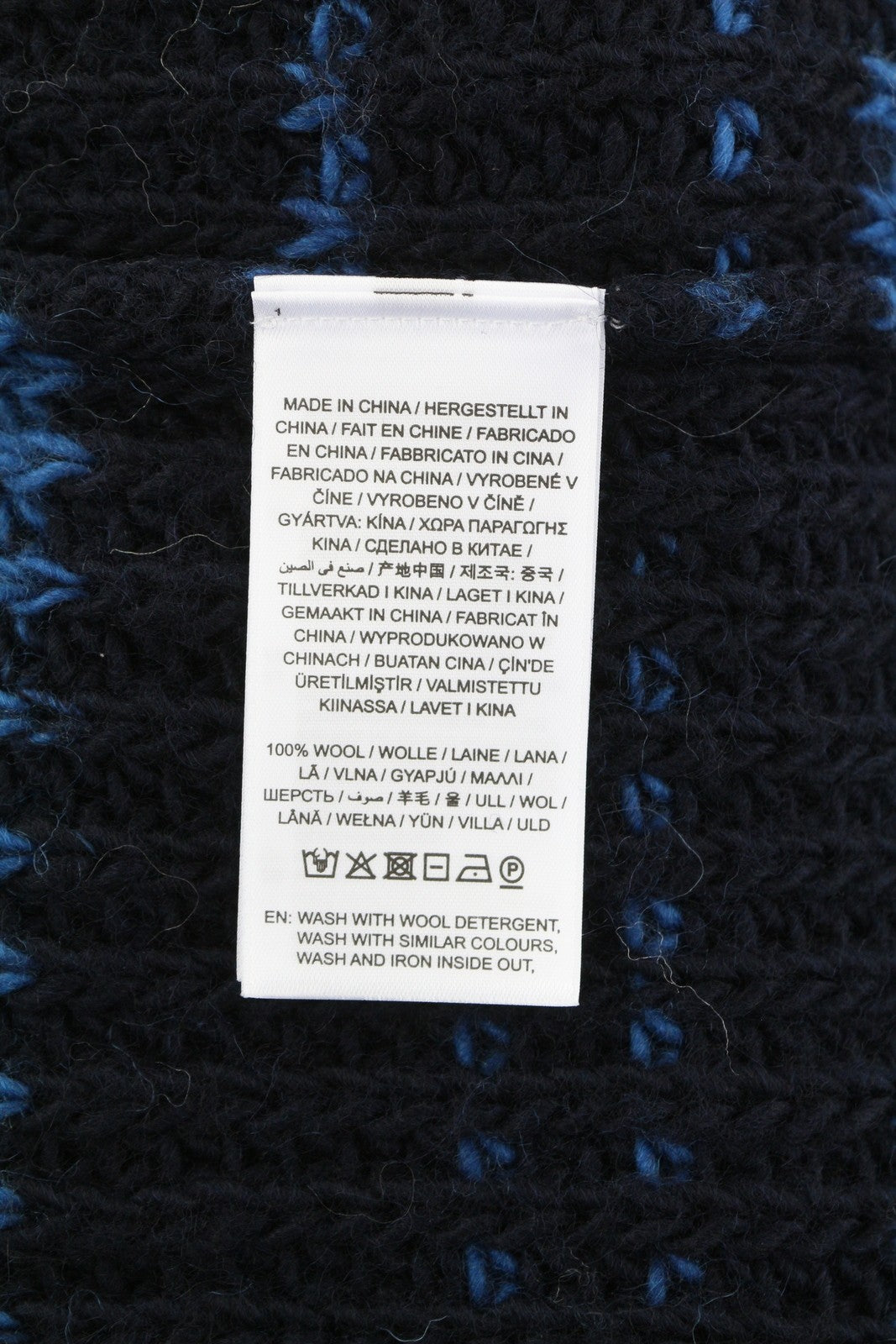 GANT Multi Color Turtle Women Jumper S Dark Blue Wool Knit Patterned Pullover