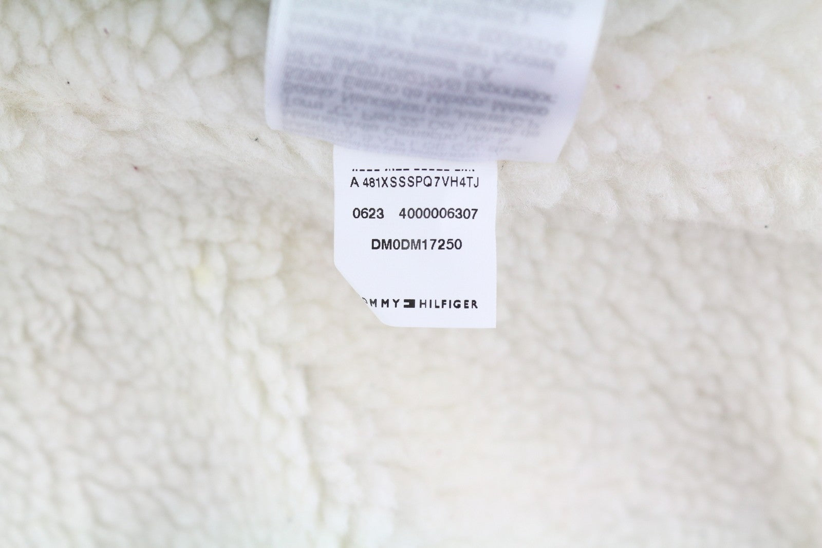 TOMMY HILFIGER Tjm Check Sherpa Men Jacket S Red Snap Buttons Overshirt RRP170