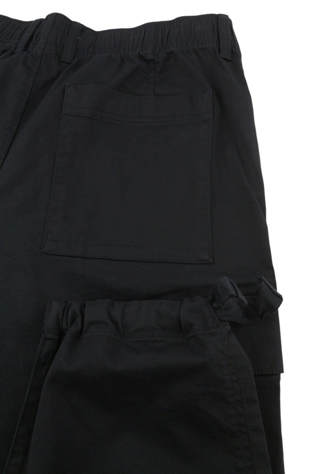 CALVIN KLEIN Straight Cargo Men Trousers M Black Patch Pockets Regular Fit Dark