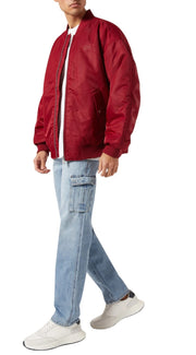 TOMMY HILFIGER Tjm Ovz Tonal Appl Men Jacket L Oversized Padded Bomber RRP€299