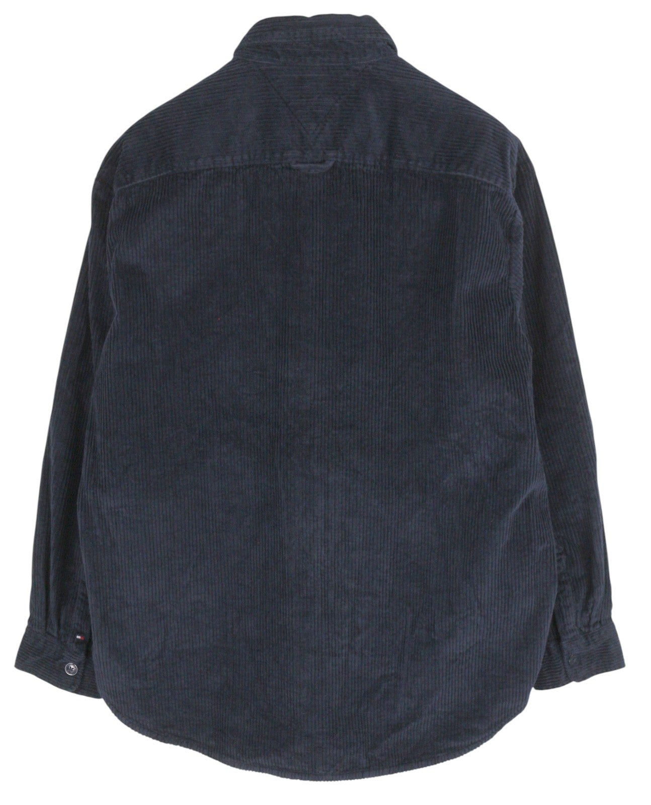 TOMMY HILFIGER Corduroy Solid Overshirt Men Jacket M Blue Button-Up RRP€158