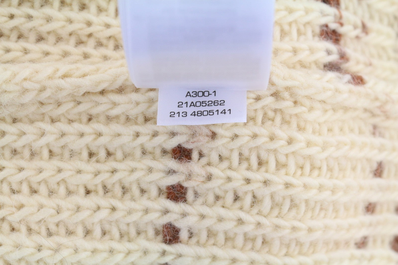 GANT Multi Color Turtle Women Jumper M Beige Wool Tight-Knit Patterned Pullover