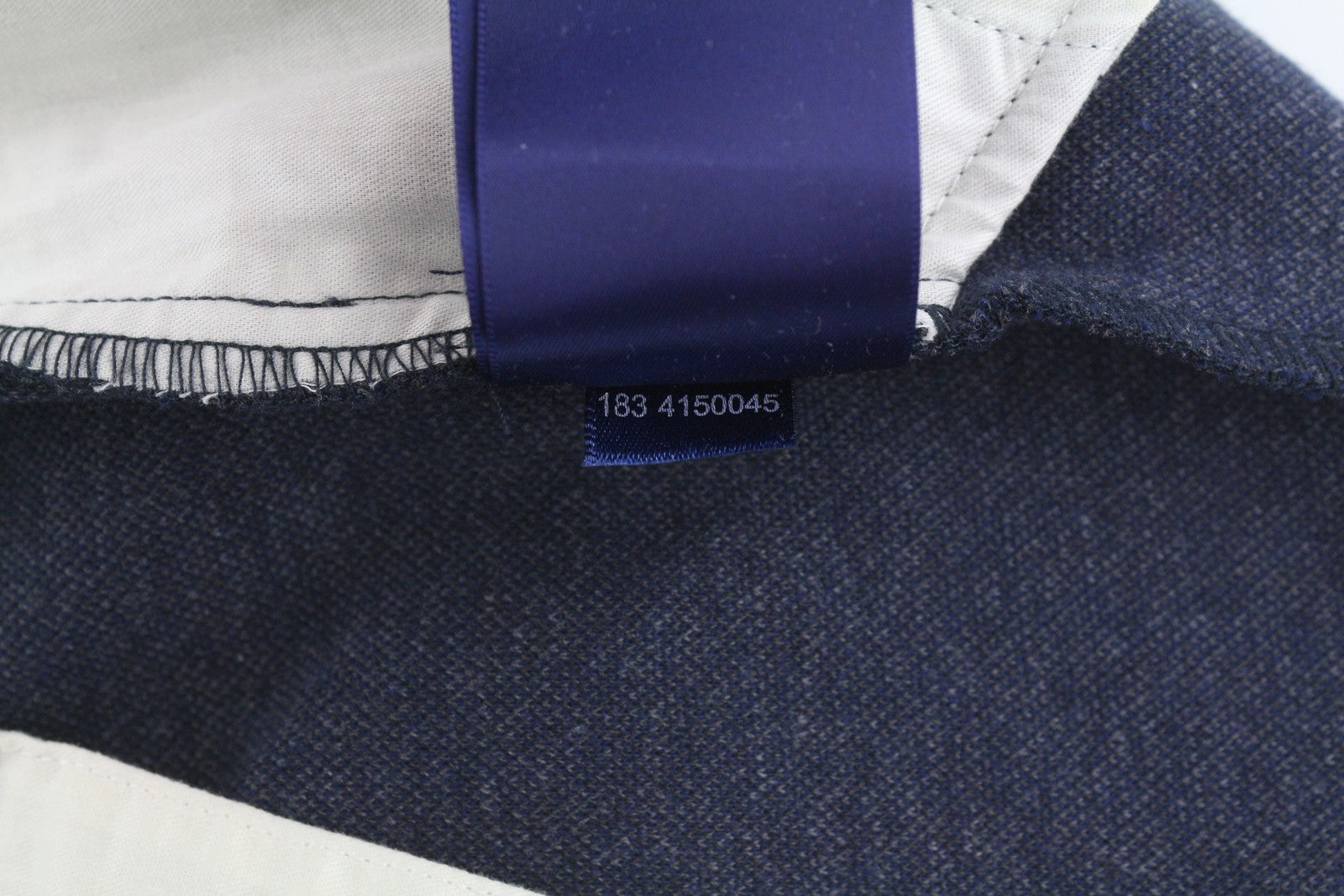 GANT Herringbone Jersey Women Trousers EU38 Blue Ankle Length Zip Fly Casual