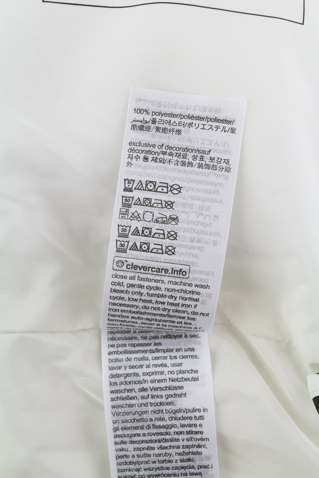 CALVIN KLEIN Men Waistcoat S White Water Repellent Padded Quilted Zip RRP€179