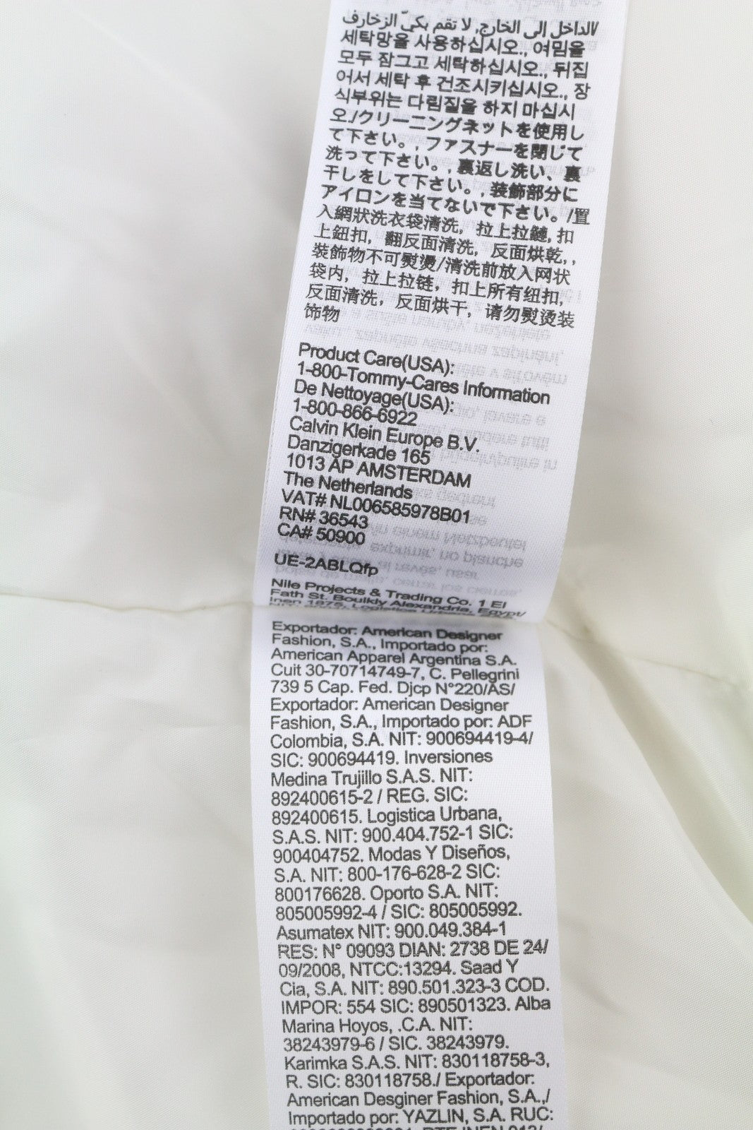 CALVIN KLEIN Men Waistcoat S White Water Repellent Padded Quilted Zip RRP€179