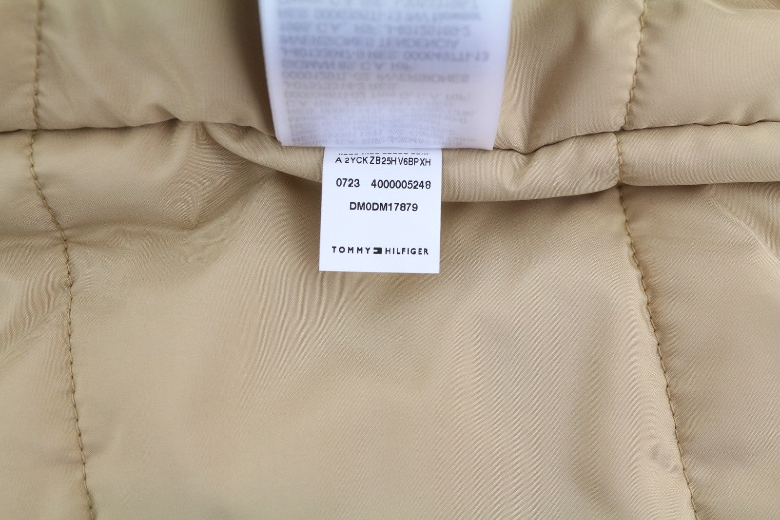 TOMMY HILFIGER Tjm Classics Bomber Men Jacket XL Beige Padded Full Zip RRP€209