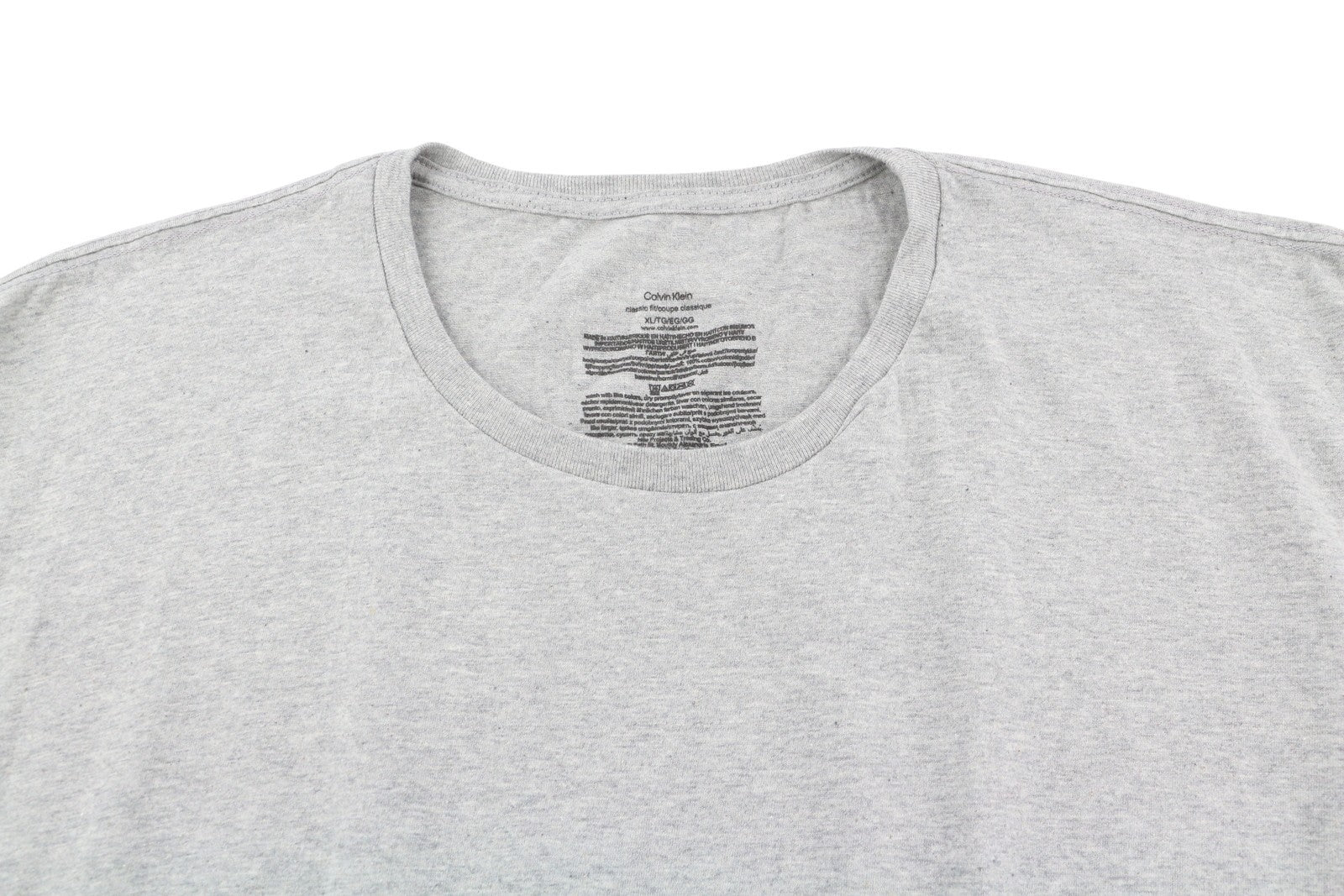 CALVIN KLEIN Men T-Shirt XL Short Sleeve Tricot Classic Fit Underwear 3 Pack