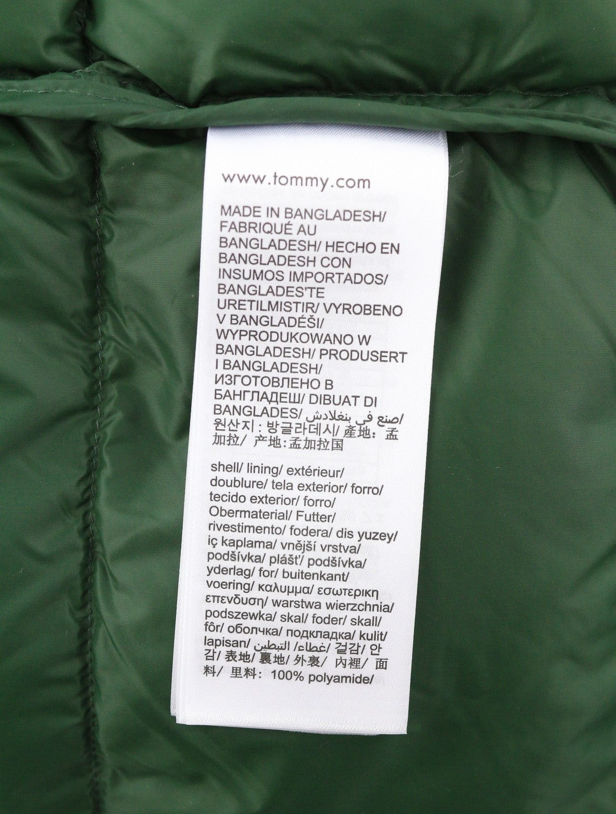 TOMMY HILFIGER Tjm Light Down Men Waistcoat L Green Duck Down Filled RRP€149