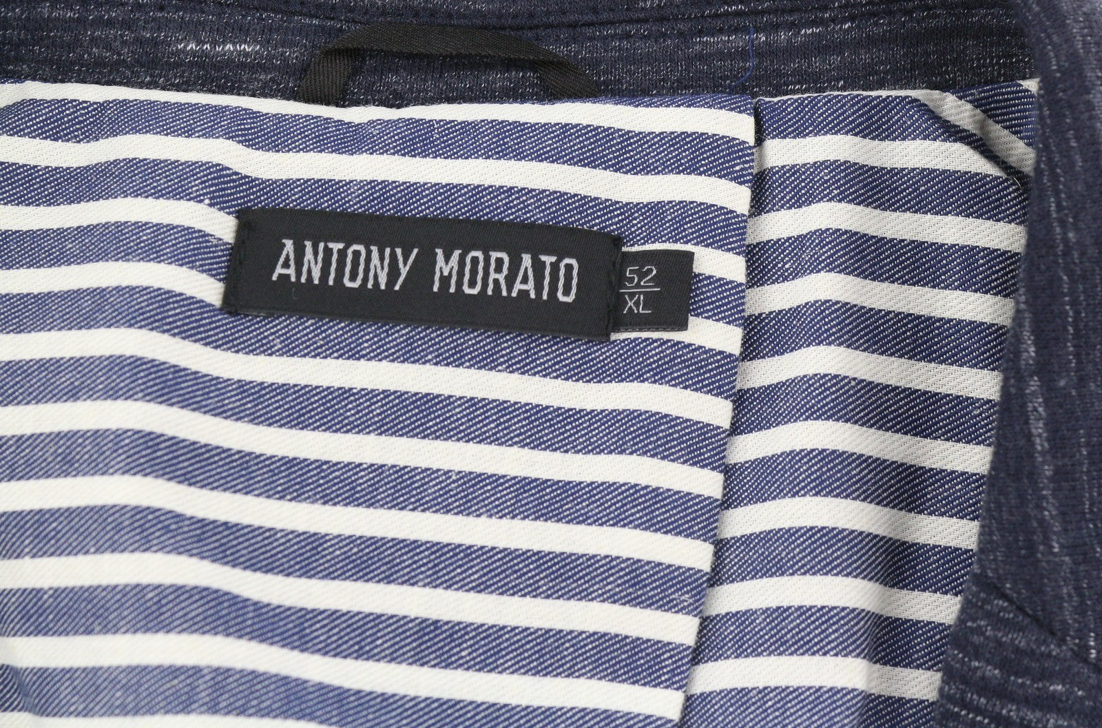 ANTONY MORATO Men Blazer XL Blue Super Slim Fit Half Lined Notch Single Breasted