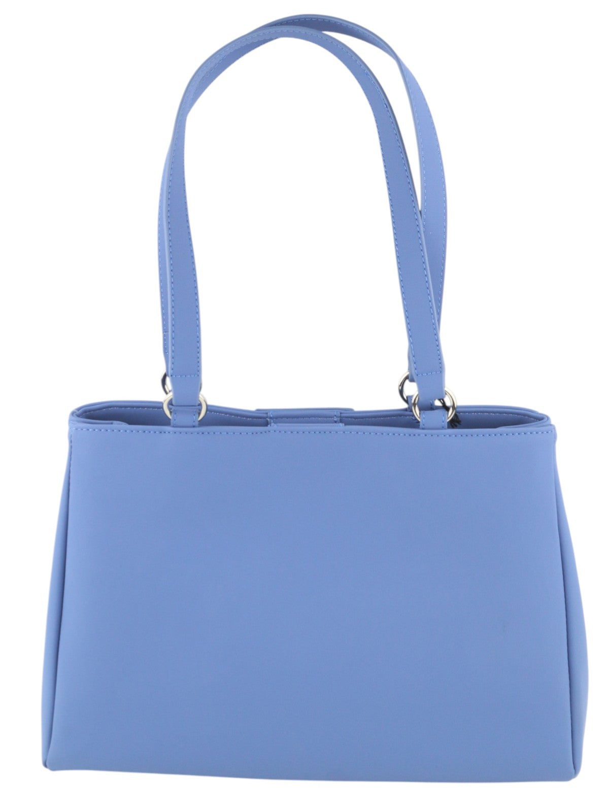 O BAG Vienna Women Bag OS Blue Double Handles Clasp Closure Lined Logo Square