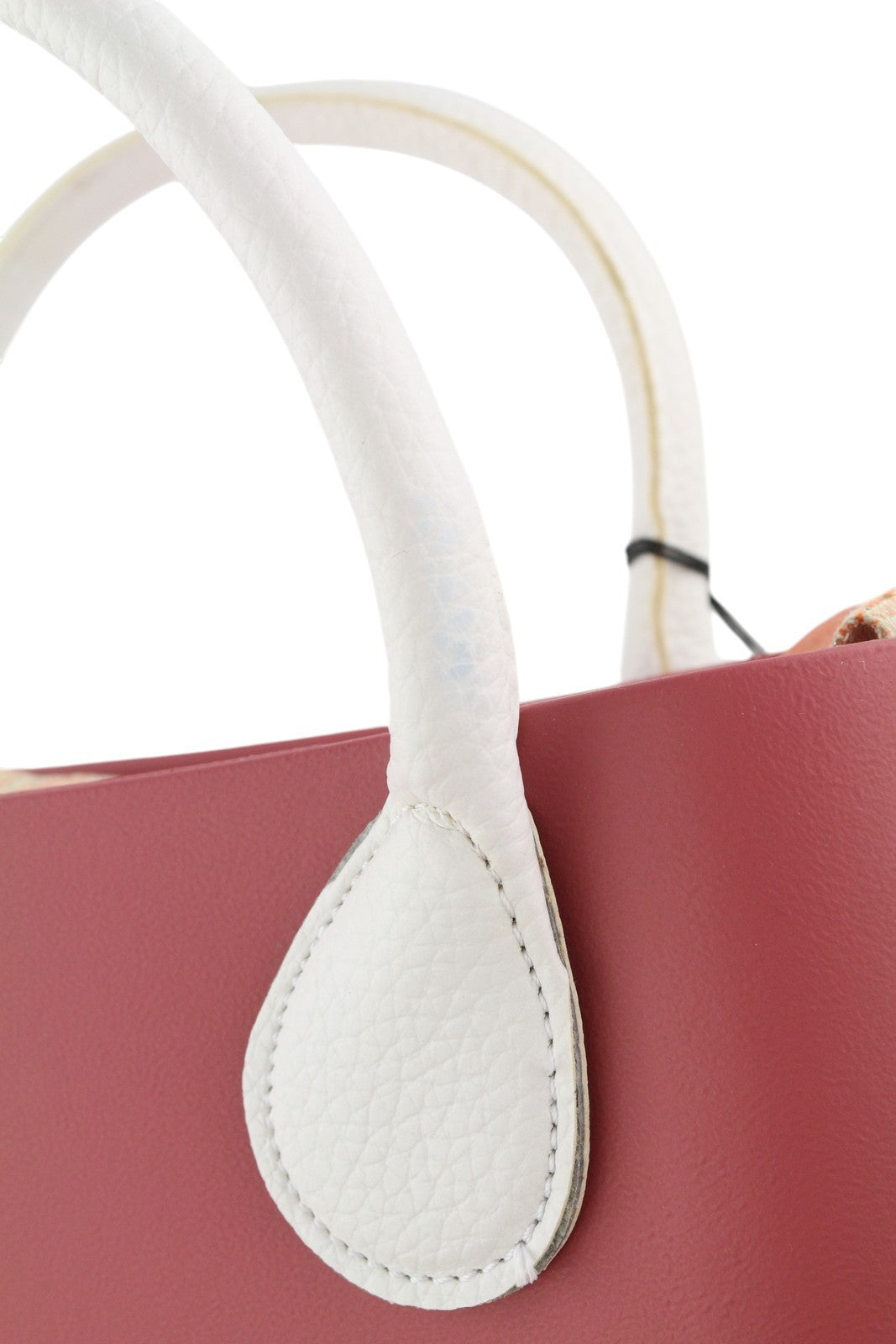 O BAG Chic Women Bag OS Pink Double Handles Inner Bag Mini Tote Square Casual