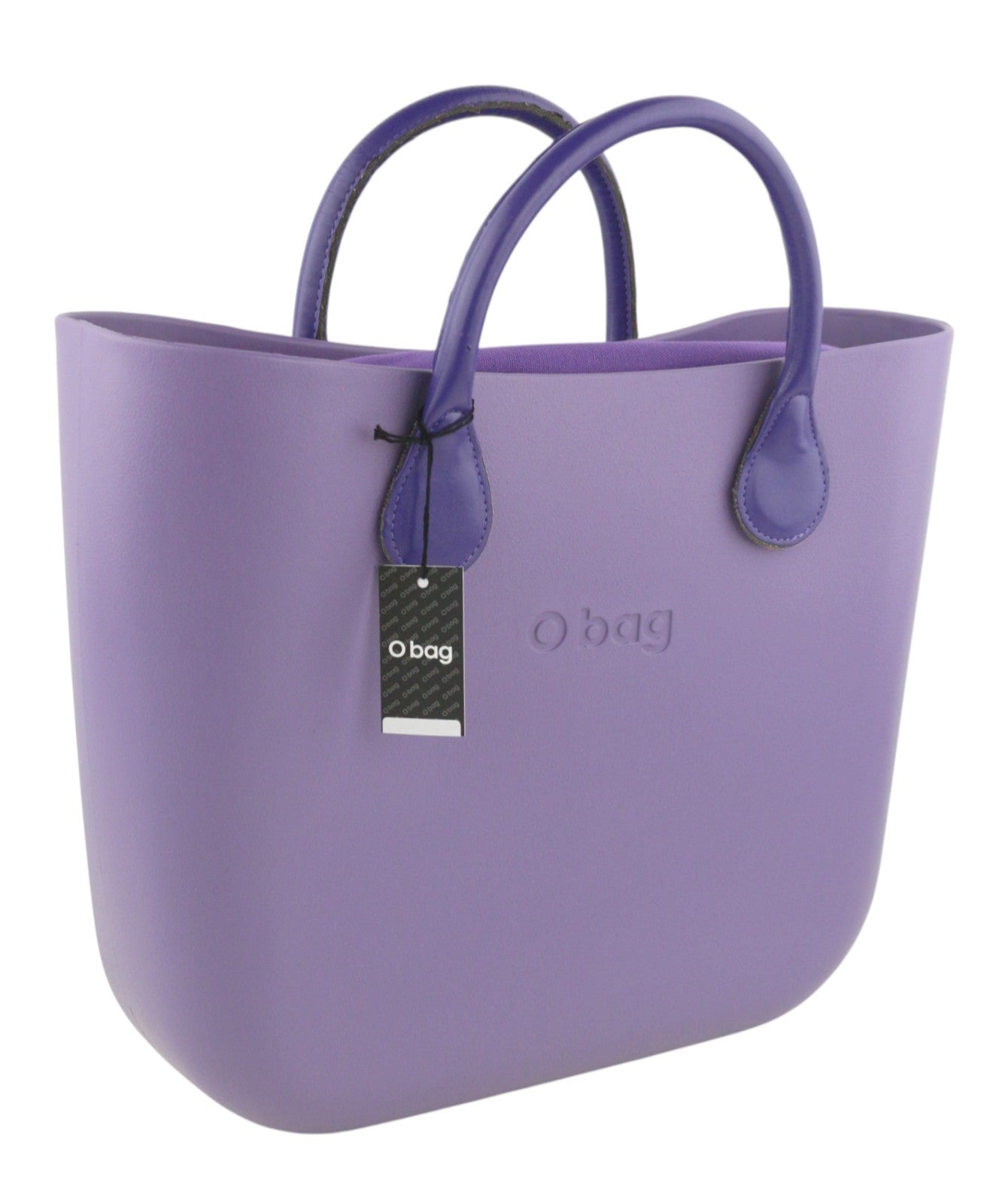 O BAG Viola Women Bag OS Purple Violet Double Handles Inner Bag Square Casual