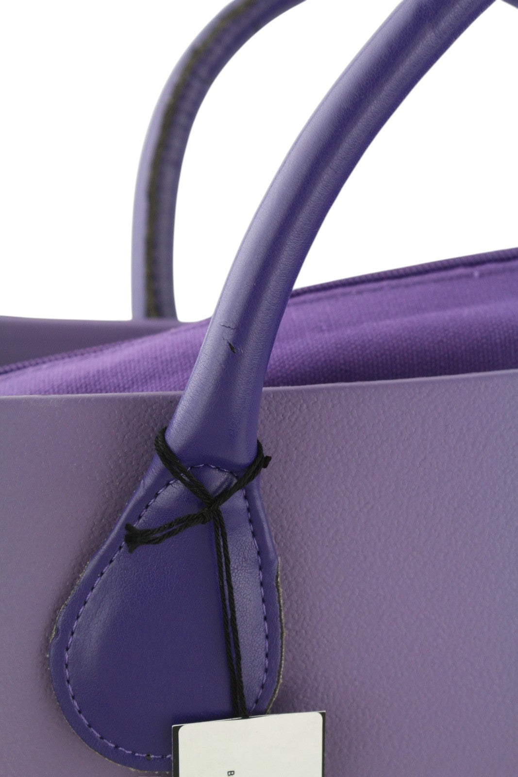 O BAG Viola Women Bag OS Purple Violet Double Handles Inner Bag Square Casual