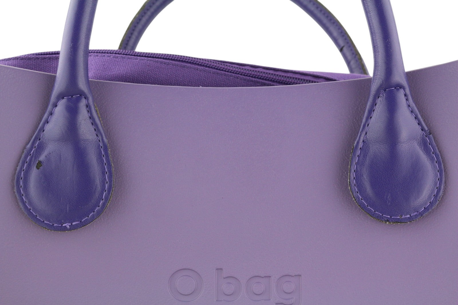 O BAG Viola Women Bag OS Purple Violet Double Handles Inner Bag Square Casual