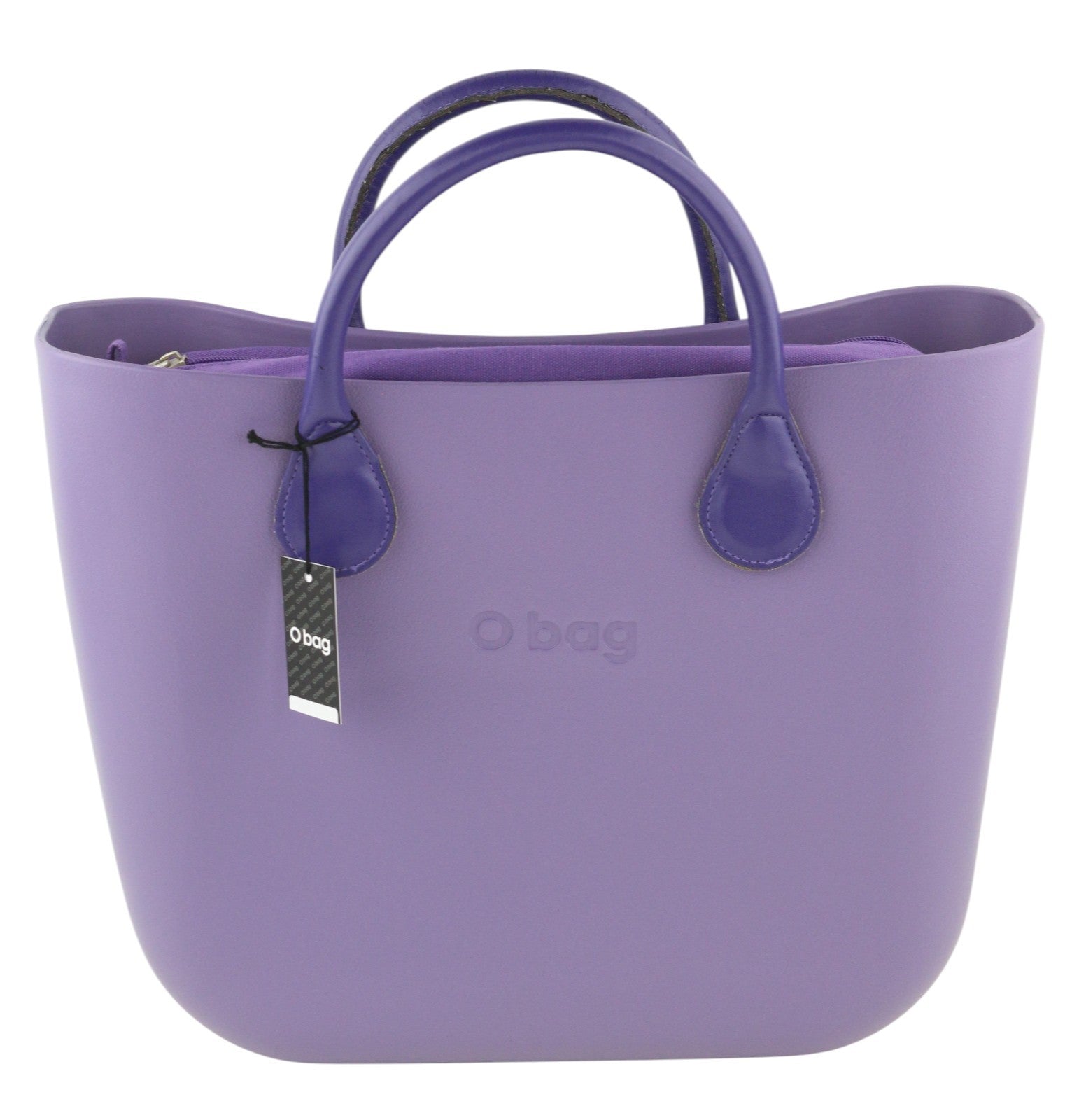 O BAG Viola Women Bag OS Purple Violet Double Handles Inner Bag Square Casual