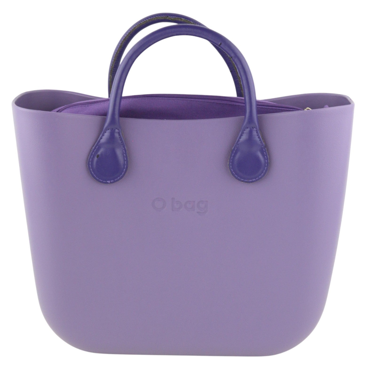 O BAG Viola Women Bag OS Purple Violet Double Handles Inner Bag Square Casual