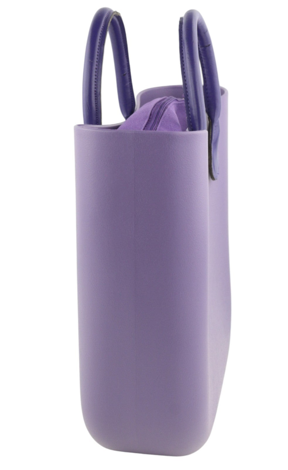 O BAG Viola Women Bag OS Purple Violet Double Handles Inner Bag Square Casual