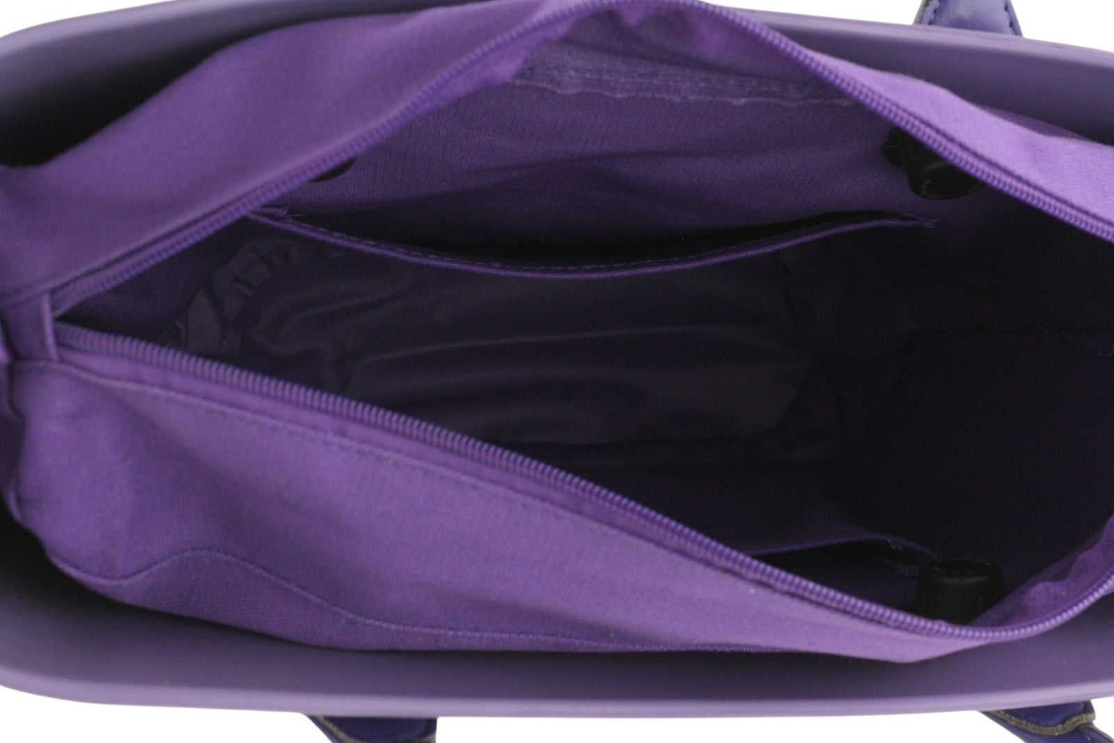 O BAG Viola Women Bag OS Purple Violet Double Handles Inner Bag Square Casual
