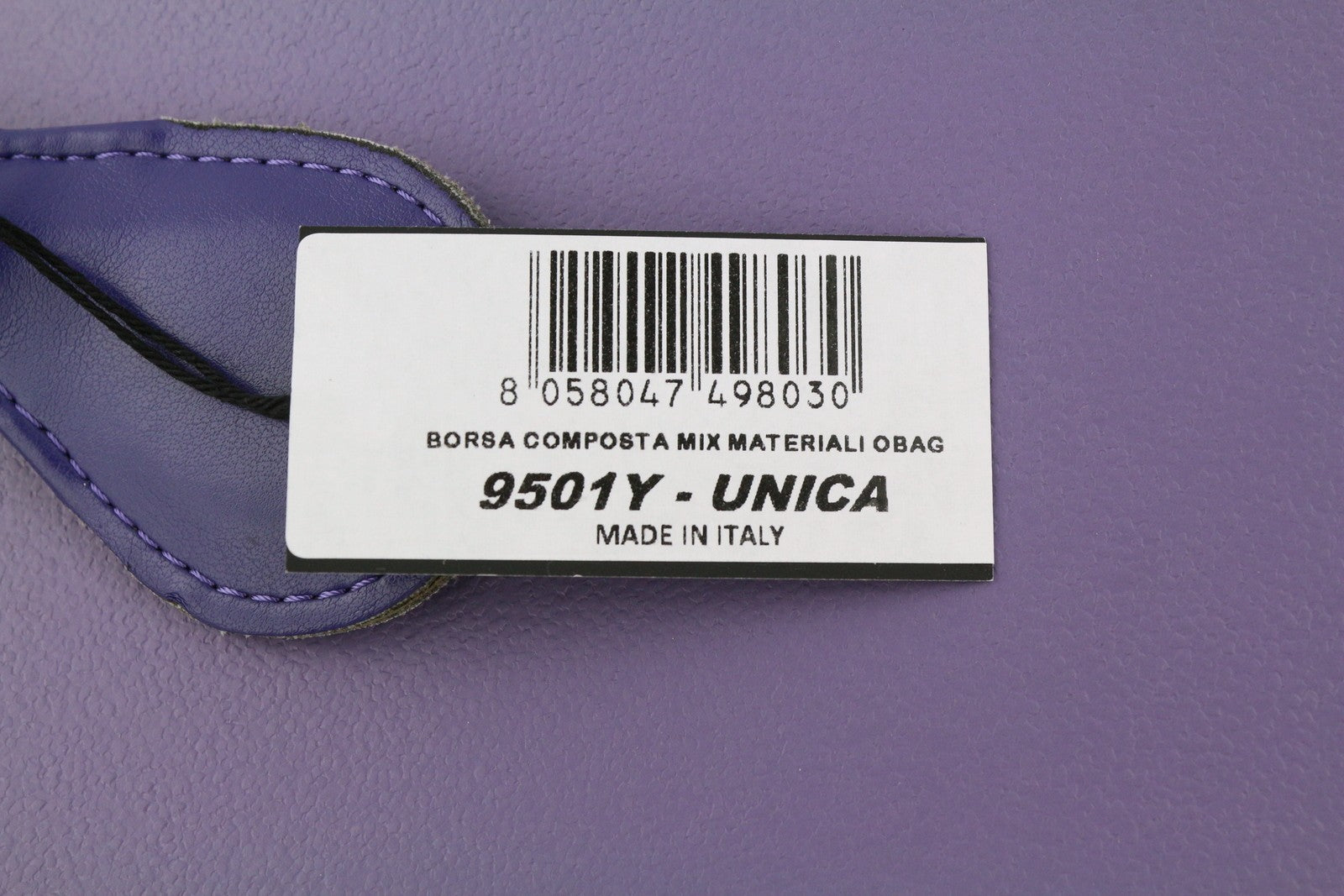 O BAG Viola Women Bag OS Purple Violet Double Handles Inner Bag Square Casual