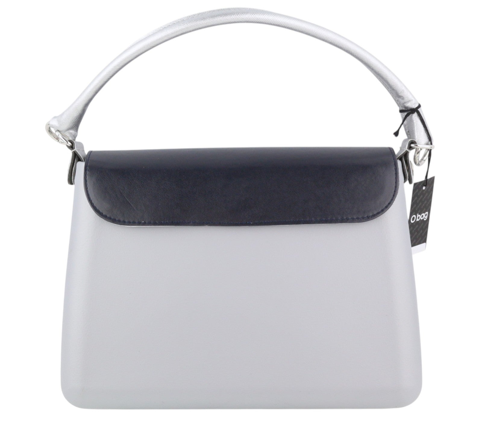 O BAG Glam Women Bag OS Grey Stars Details One Handle Clasp Closure Crossbody