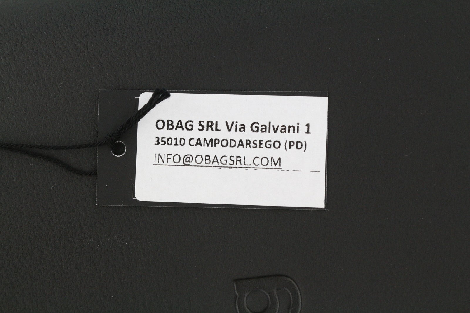 O BAG Chic Women Bag OS Black Double Handles Inner Bag Mini Tote Square Logo