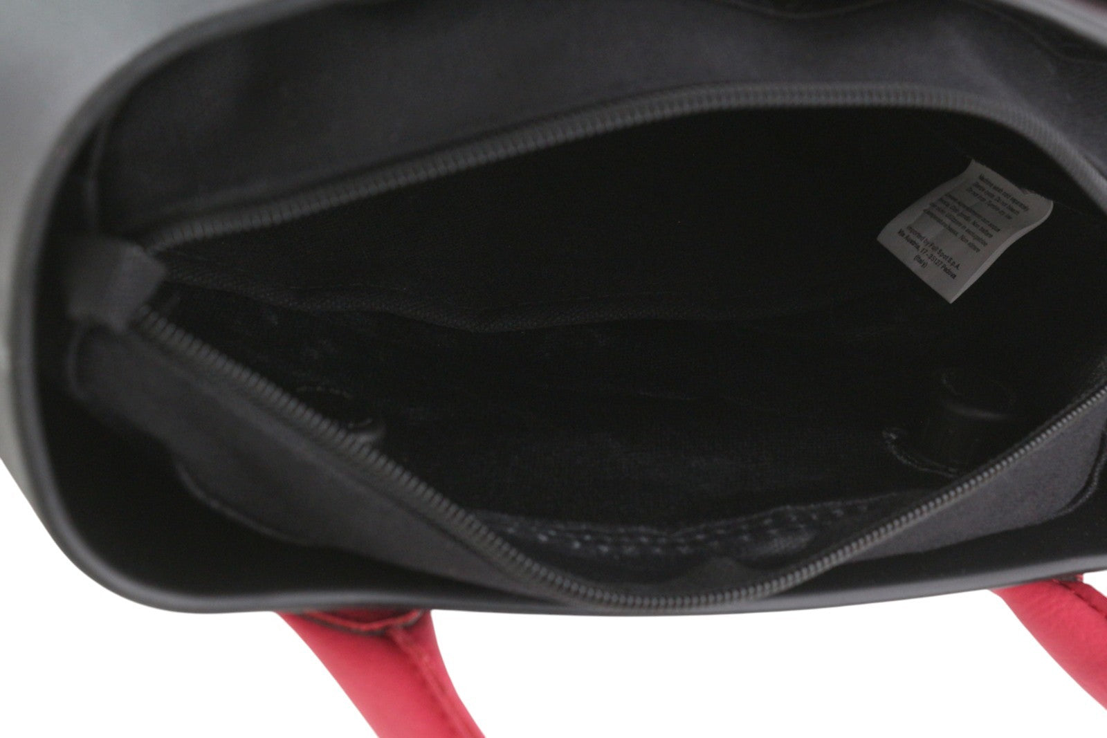 O BAG Chic Women Bag OS Black Double Handles Inner Bag Mini Tote Square Logo