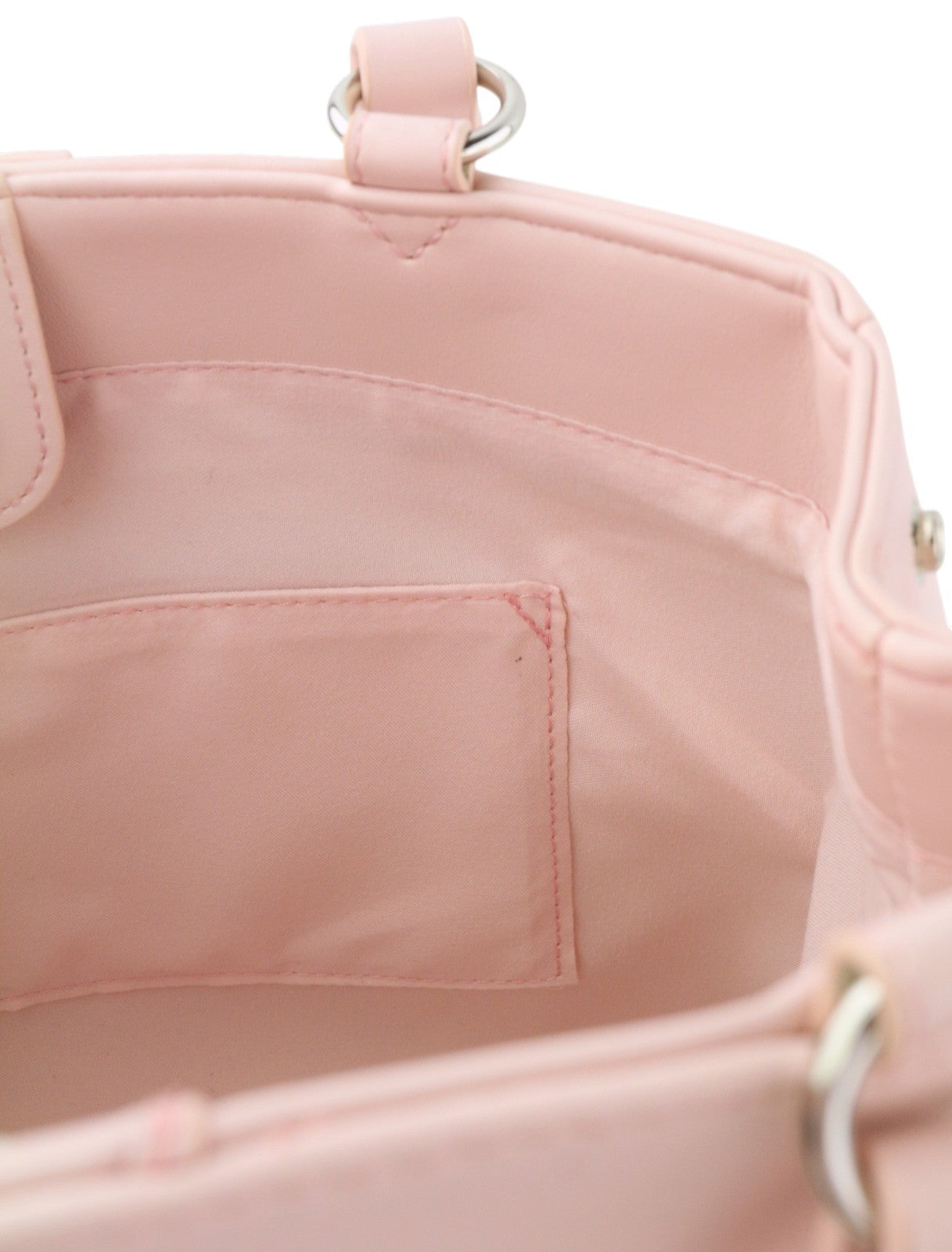 O BAG Vienna Women Bag OS Light Pink Double Handles Clasp Closure Lined Square