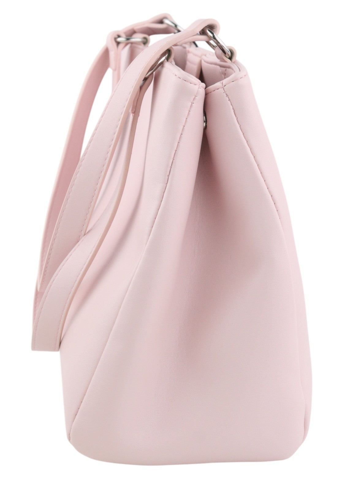 O BAG Vienna Women Bag OS Light Pink Double Handles Clasp Closure Lined Square