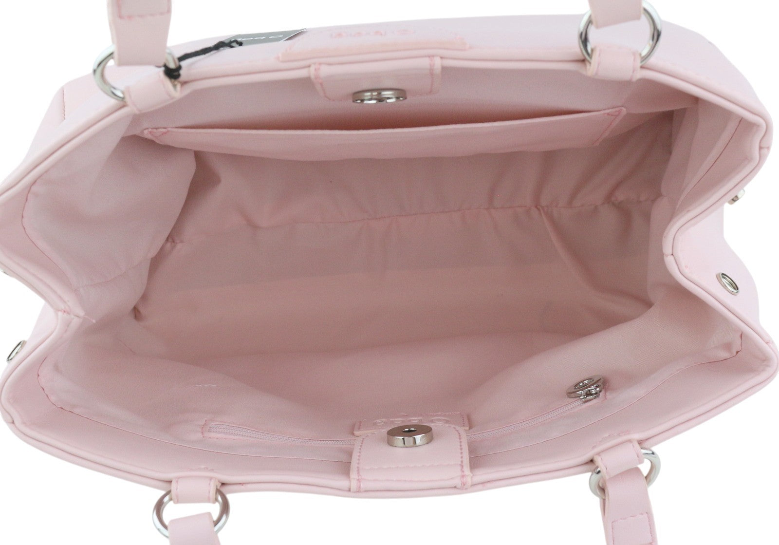 O BAG Vienna Women Bag OS Light Pink Double Handles Clasp Closure Lined Square