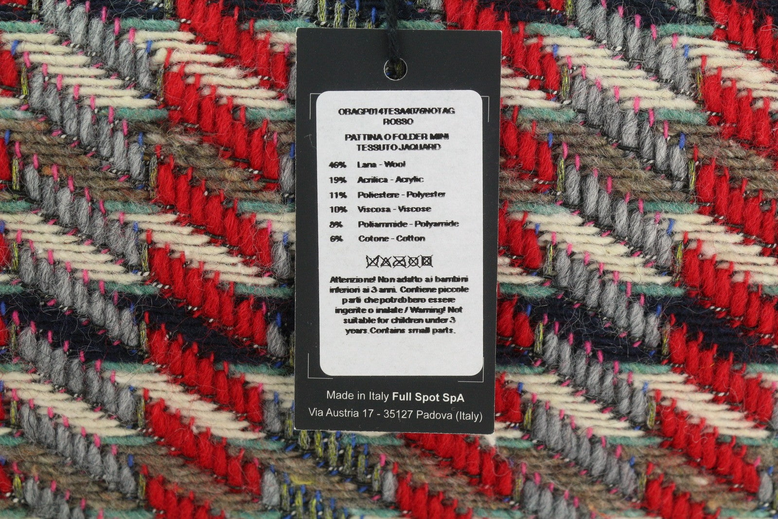 O BAG Folder Women Bag OS Purple Tweed Patterned Turn Lock Closure Messenger