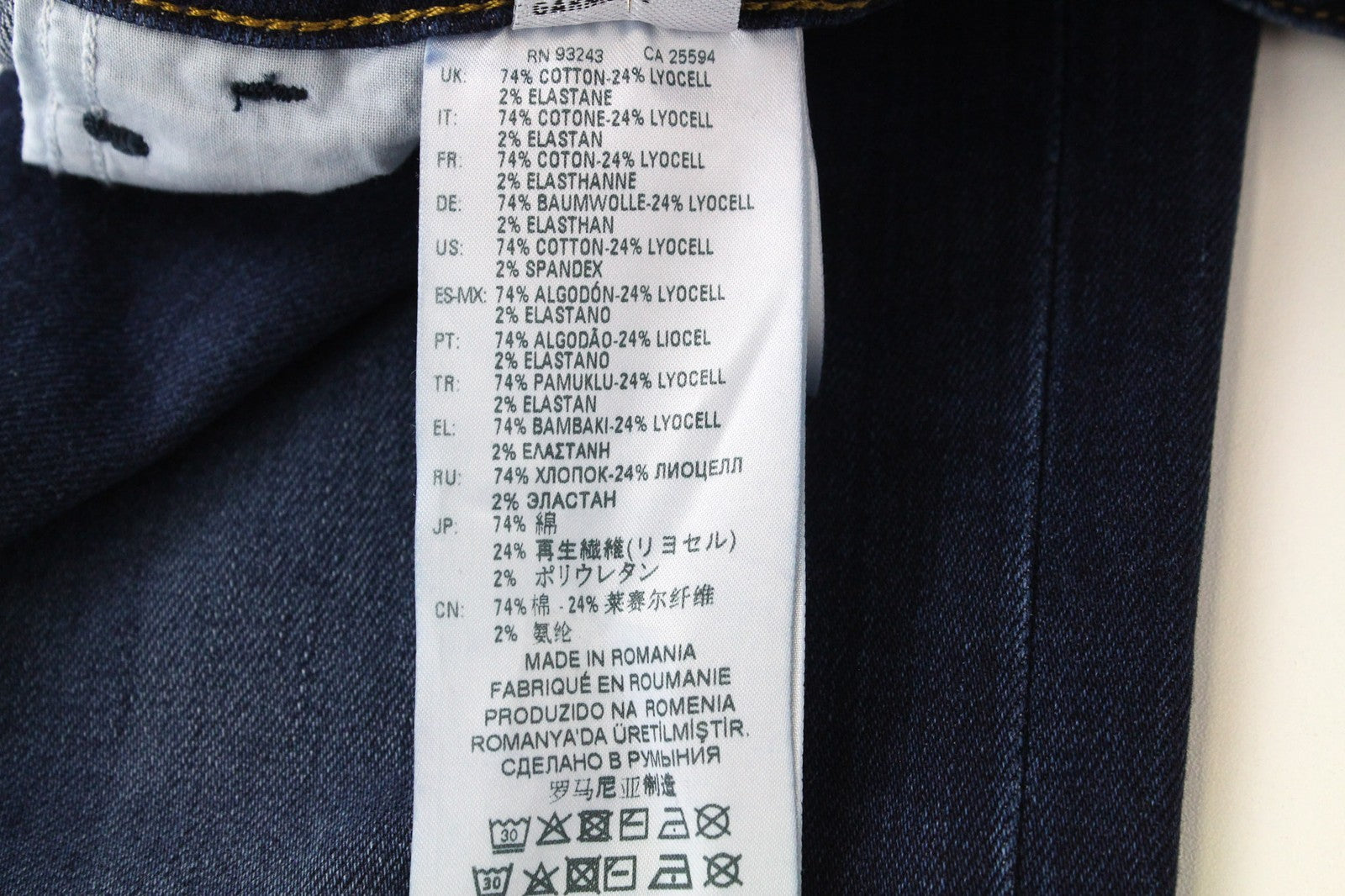 DIESEL D-Bazer 083AT Men's Dark Blue Jeans W26/L32 Tapered Stretch Button Fly