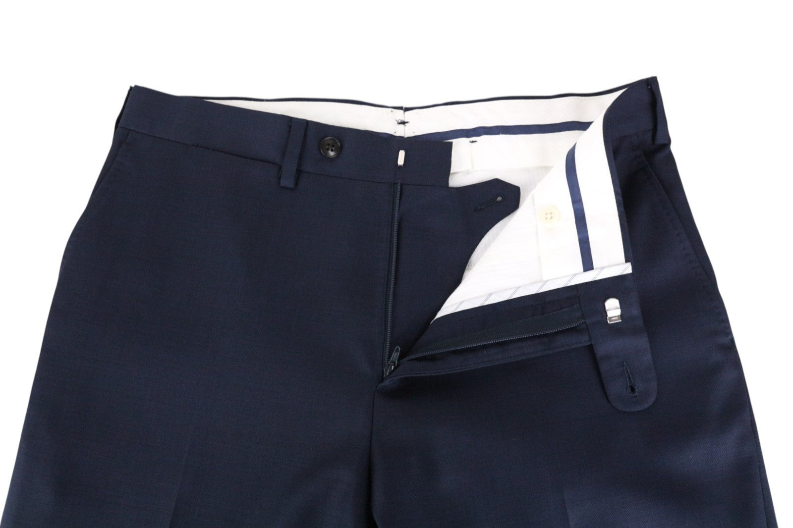 SUITSUPPLY Lazio Men's Blue Wool Slim Suit UK36R Classic Super 110's 2 Piece