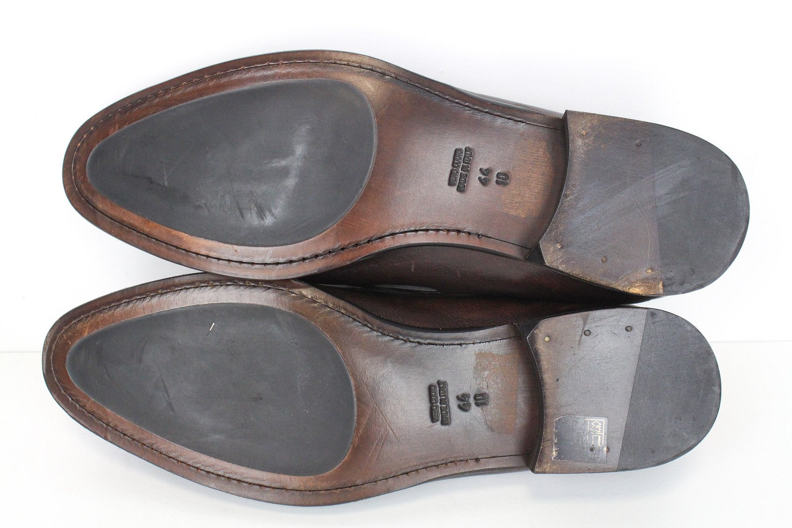 SUITSUPPLY Men's Dark Brown Loafers EU44 Tassel Slip-On Formal Leather Shoes