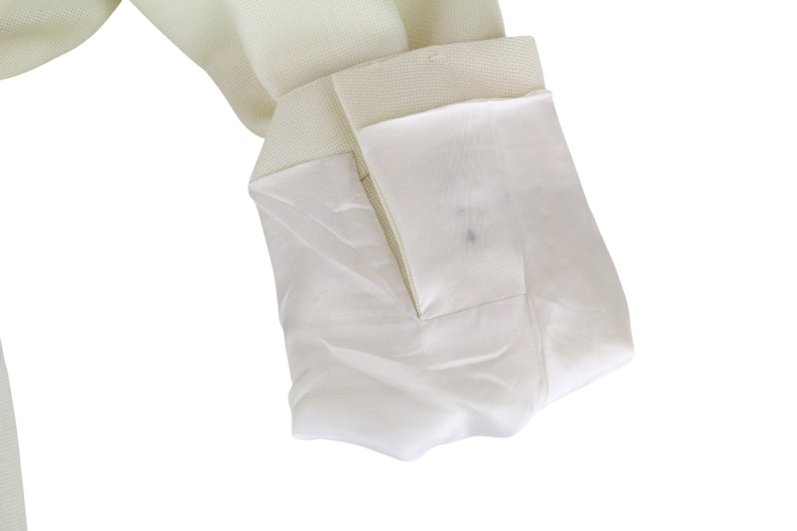 SUITSUPPLY La Spalla Men's Tux Suit UK42S Off-White Black Wool Formal 2 Piece