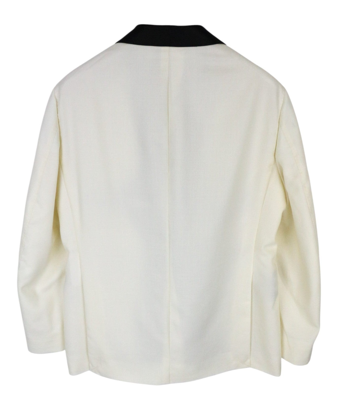 SUITSUPPLY La Spalla Men's Tux Suit UK42S Off-White Black Wool Formal 2 Piece