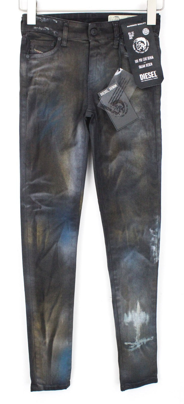 DIESEL Slandy-SP2 069IV Women's Blue Jeans W23/L32 Skinny Slim Girls Stretch