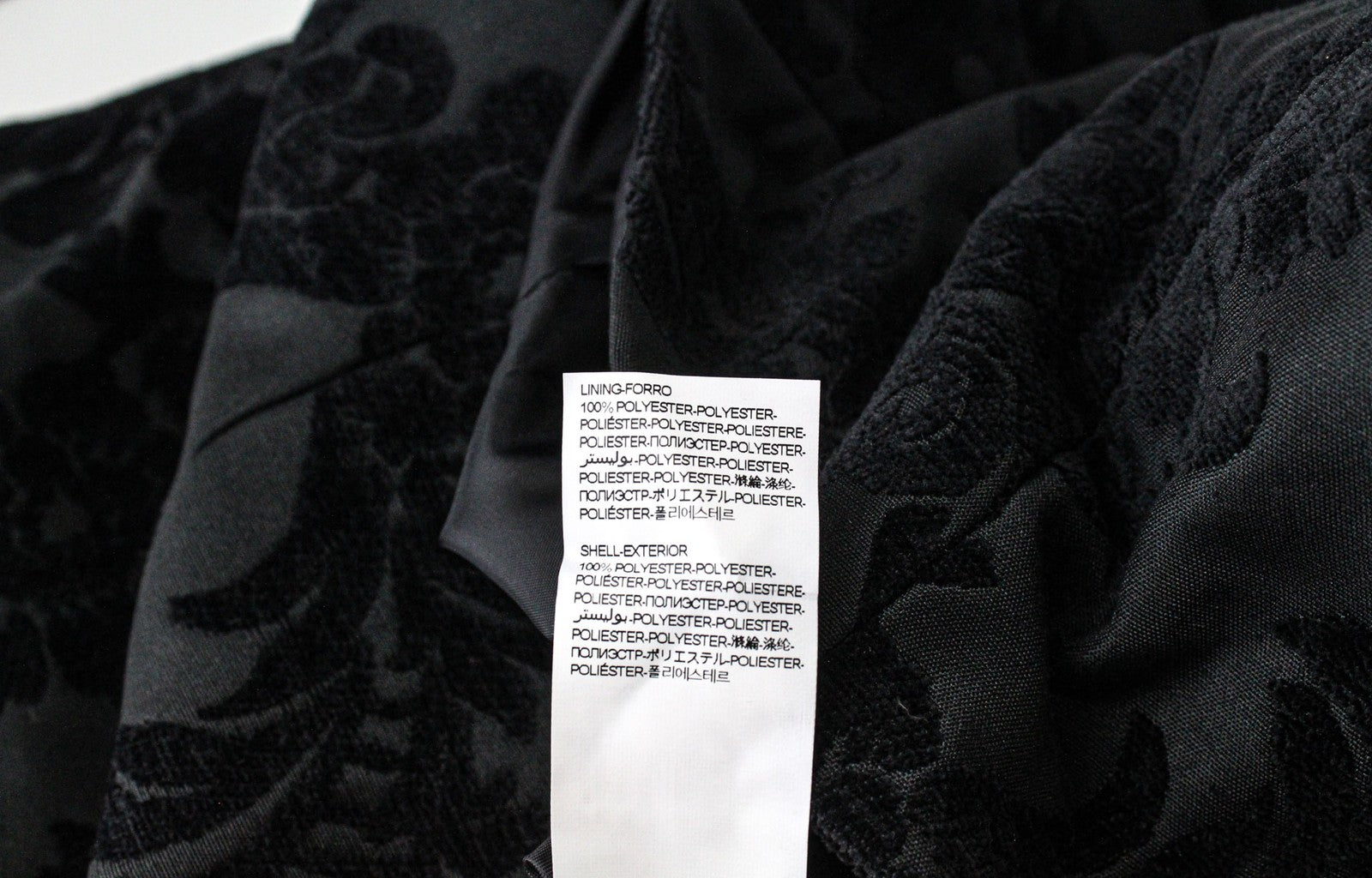 DESIGUAL Dable Women's Black Coat EU38 Jacquard Designer Mid-Length Patterned