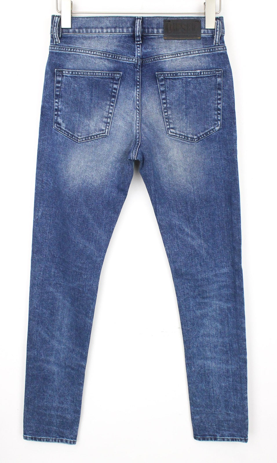 DIESEL D-Strukt 081AQ Men's Distressed Blue Jeans W27/L32 Boys Slim Tapered