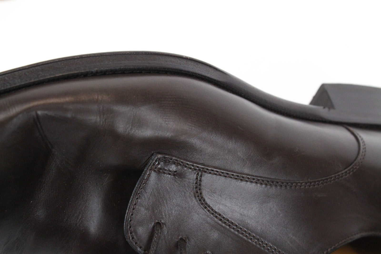 SUITSUPPLY Men's Classic Brown Leather Lace-Up Low Shoes EU44 Formal Style