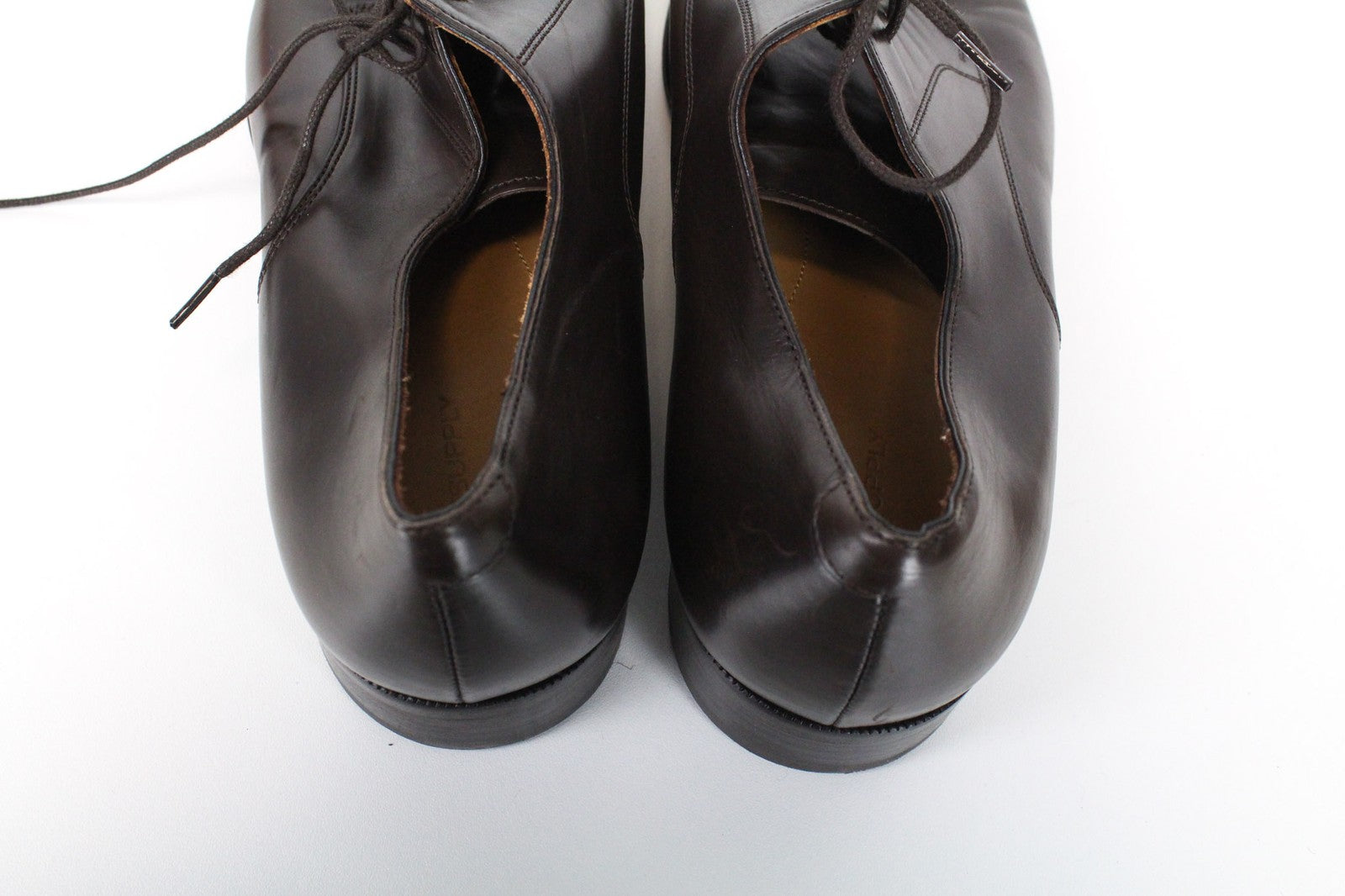 SUITSUPPLY Men's Classic Brown Leather Lace-Up Low Shoes EU44 Formal Style