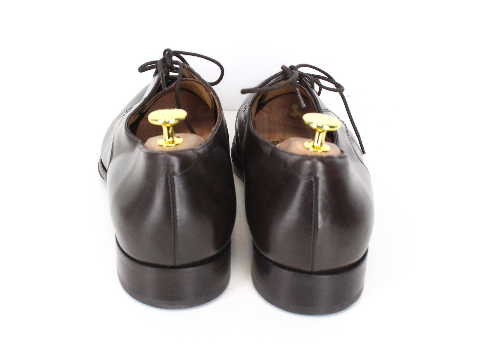 SUITSUPPLY Men's Classic Brown Leather Lace-Up Low Shoes EU44 Formal Style