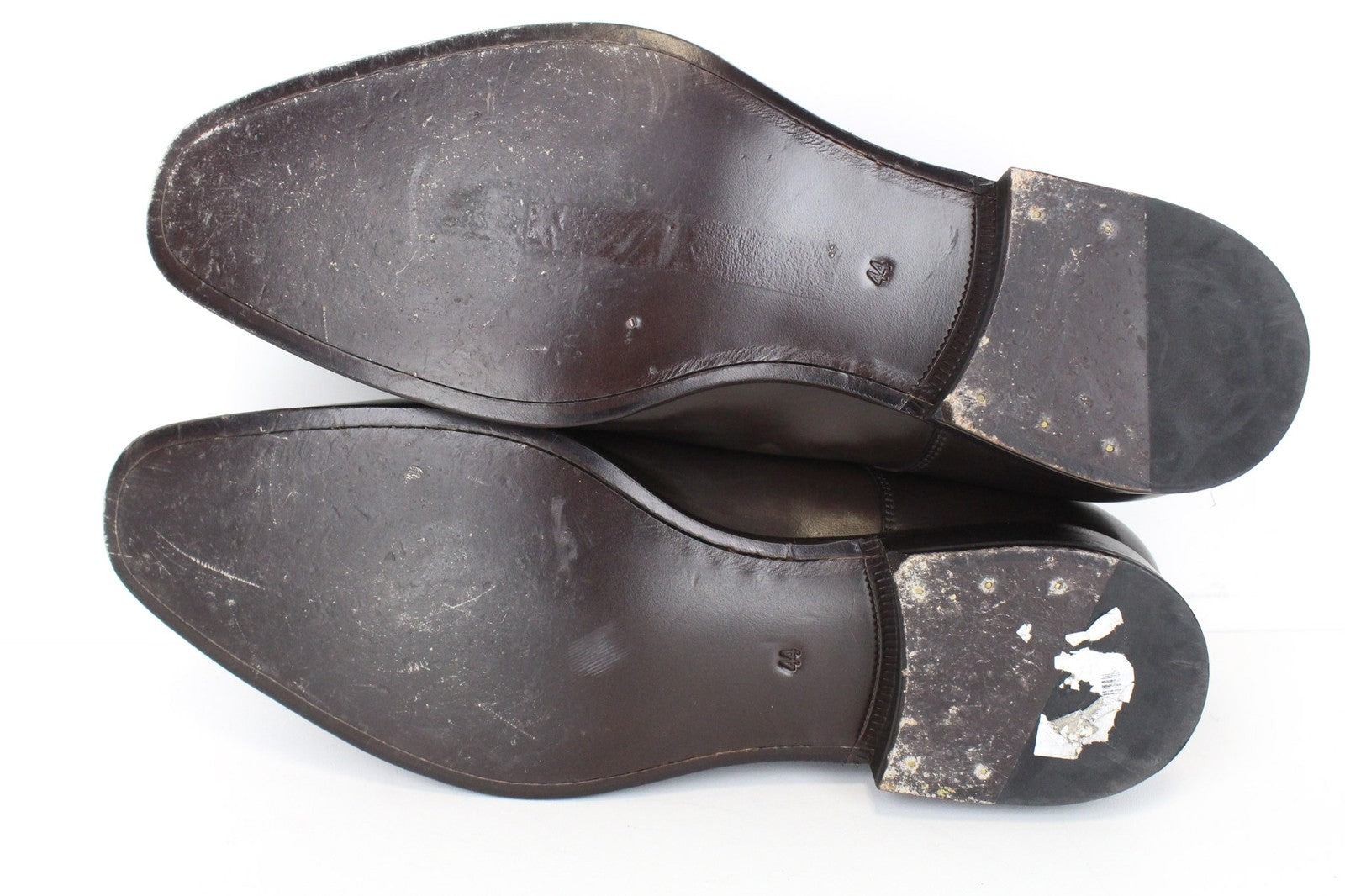 SUITSUPPLY Men's Classic Brown Leather Lace-Up Low Shoes EU44 Formal Style