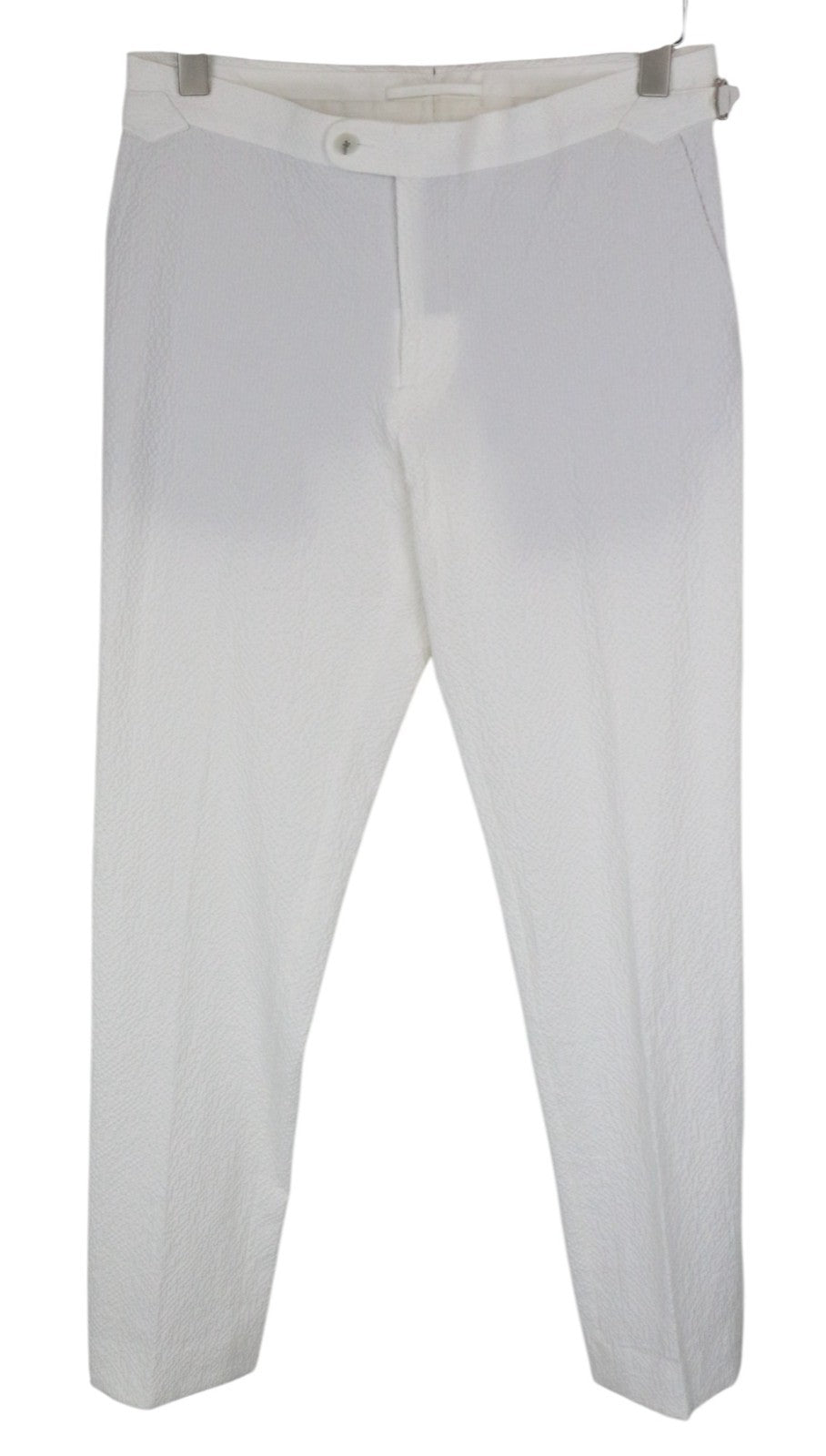 SUITSUPPLY Havana Men's Slim White Cotton Stretch Suit UK38R Double-Breast 2Pc