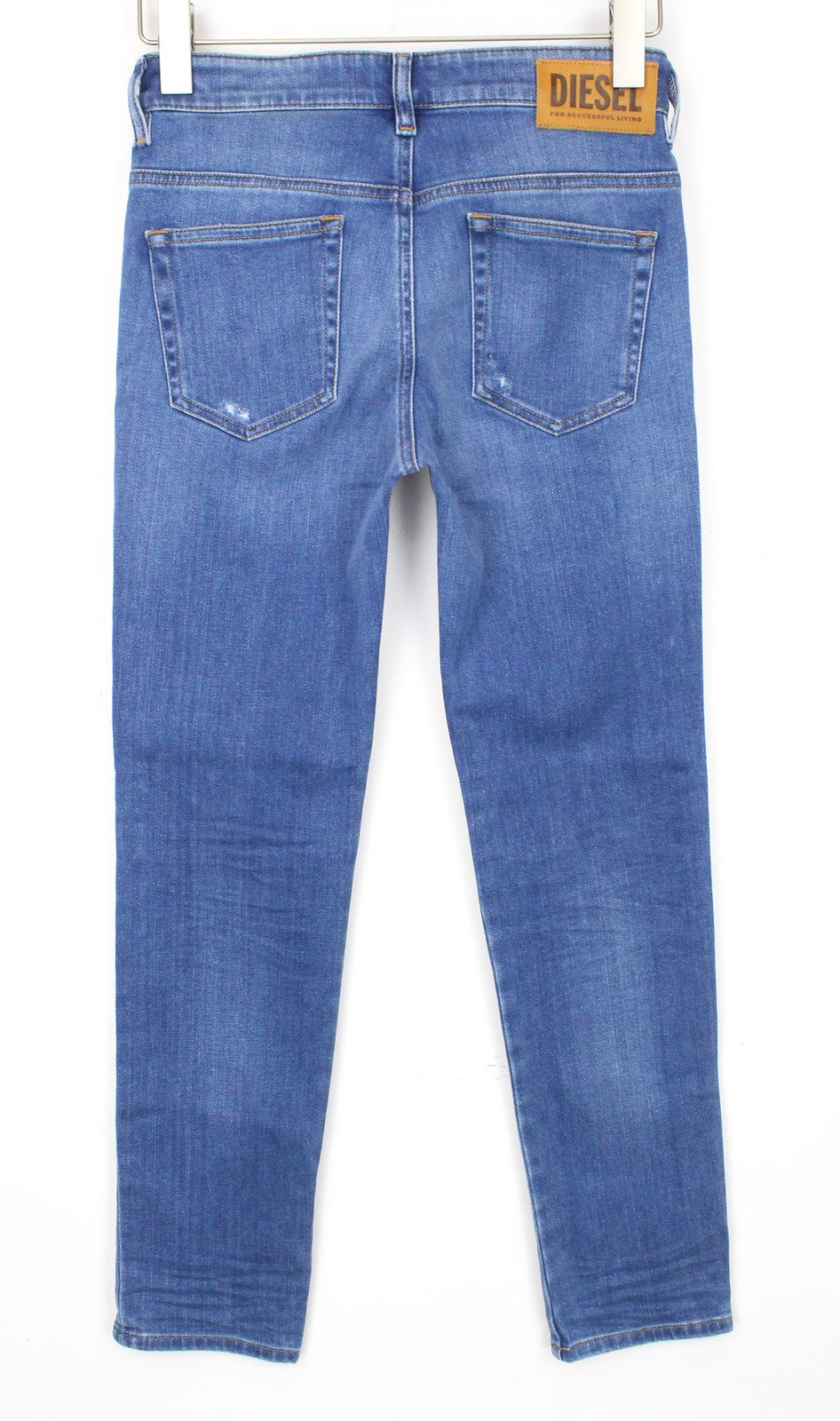 DIESEL D-Rifty 083AX Women's Blue Jeans W24/L32 Slim Ripped Stretch Low Waist