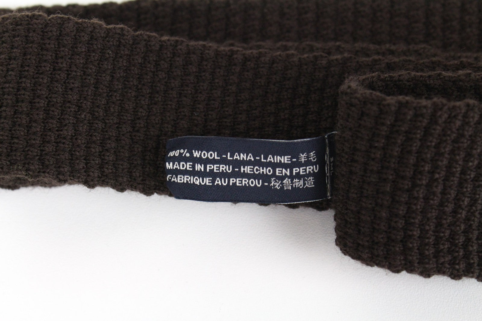 SUITSUPPLY Men's Brown Knit Tie ~150 x 8 cm Slim Pure Wool Textured Formal Wear